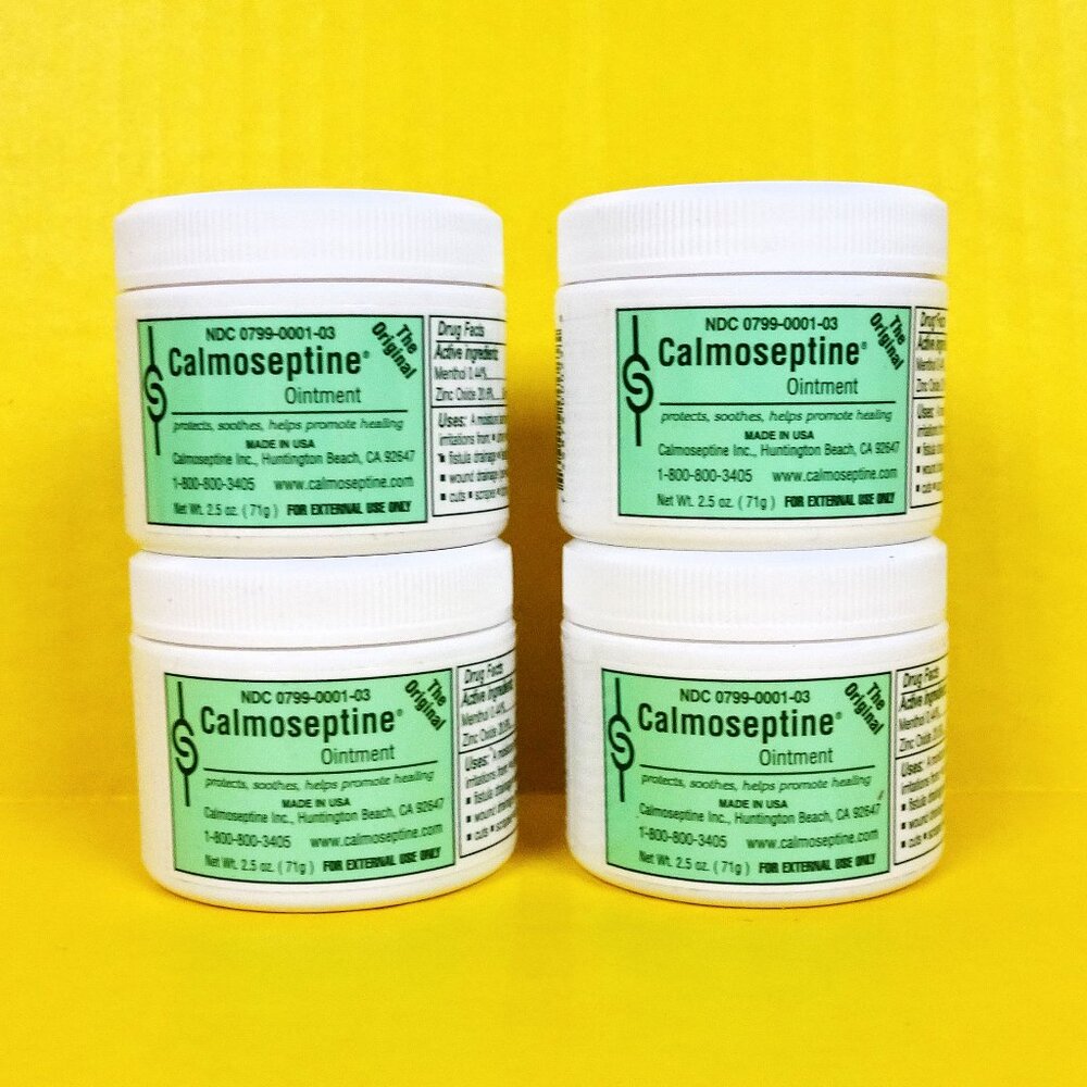 Lot of 4 Calmoseptine Original Ointment 2.5 oz USA Made Skin Protectant Itching